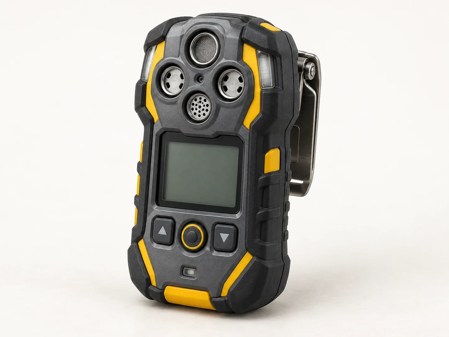 A multi-gas monitor measures selected gases and oxygen levels when assessing mine or confined-space conditions.
