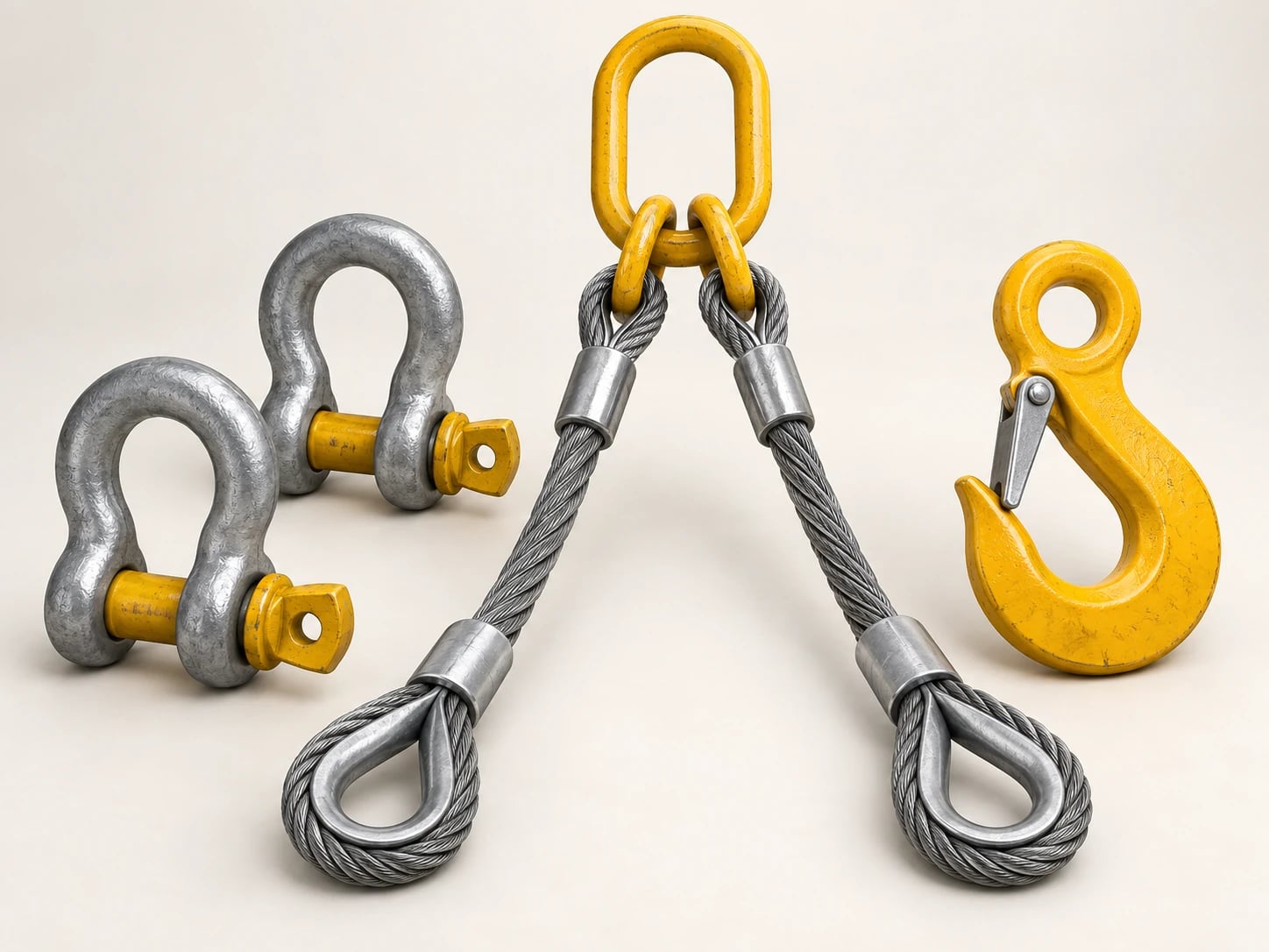 Wire ropes, slings and lifting tackle connect a load to the lifting equipment for its planned duty.